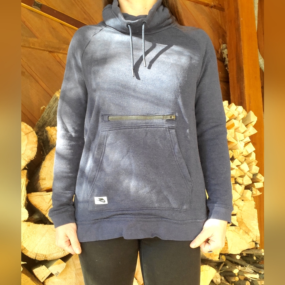 Nike Mock Neck Sweatshirt Zip Pocket